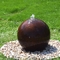 Fuxin Corten Steel Sphere Water फ़ीचर गार्डन फाउंटेन बॉल शेप्ड: