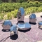 गार्डन स्क्वायर ज्यामितीय सार स्टेनलेस स्टील मूर्तिकला मिरर पॉलिश
